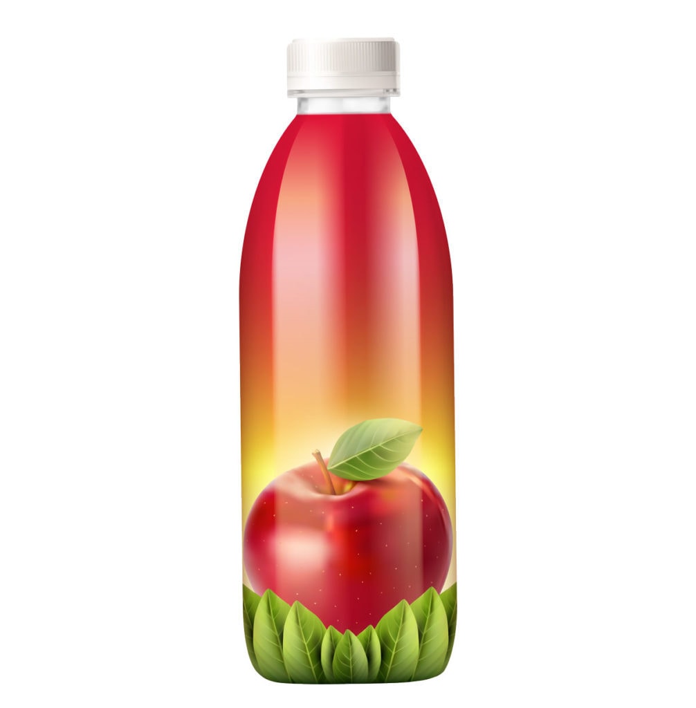 Apple Juice Packaging - plastic bottle